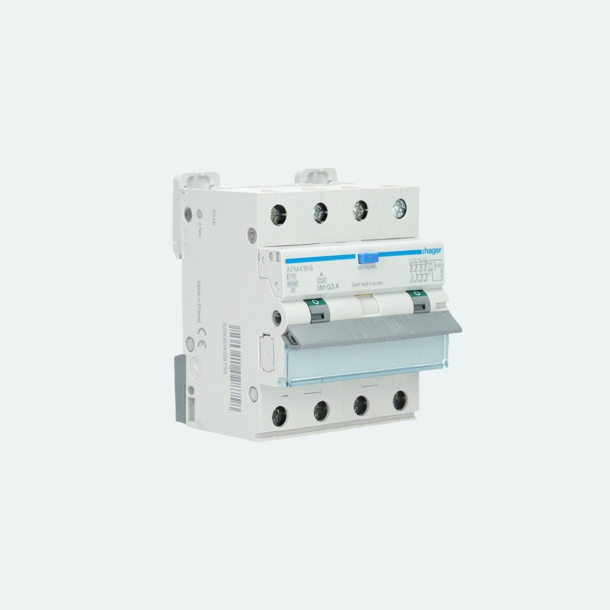 Hager aardlekautomaat B20 300mA 3-fase (4P)