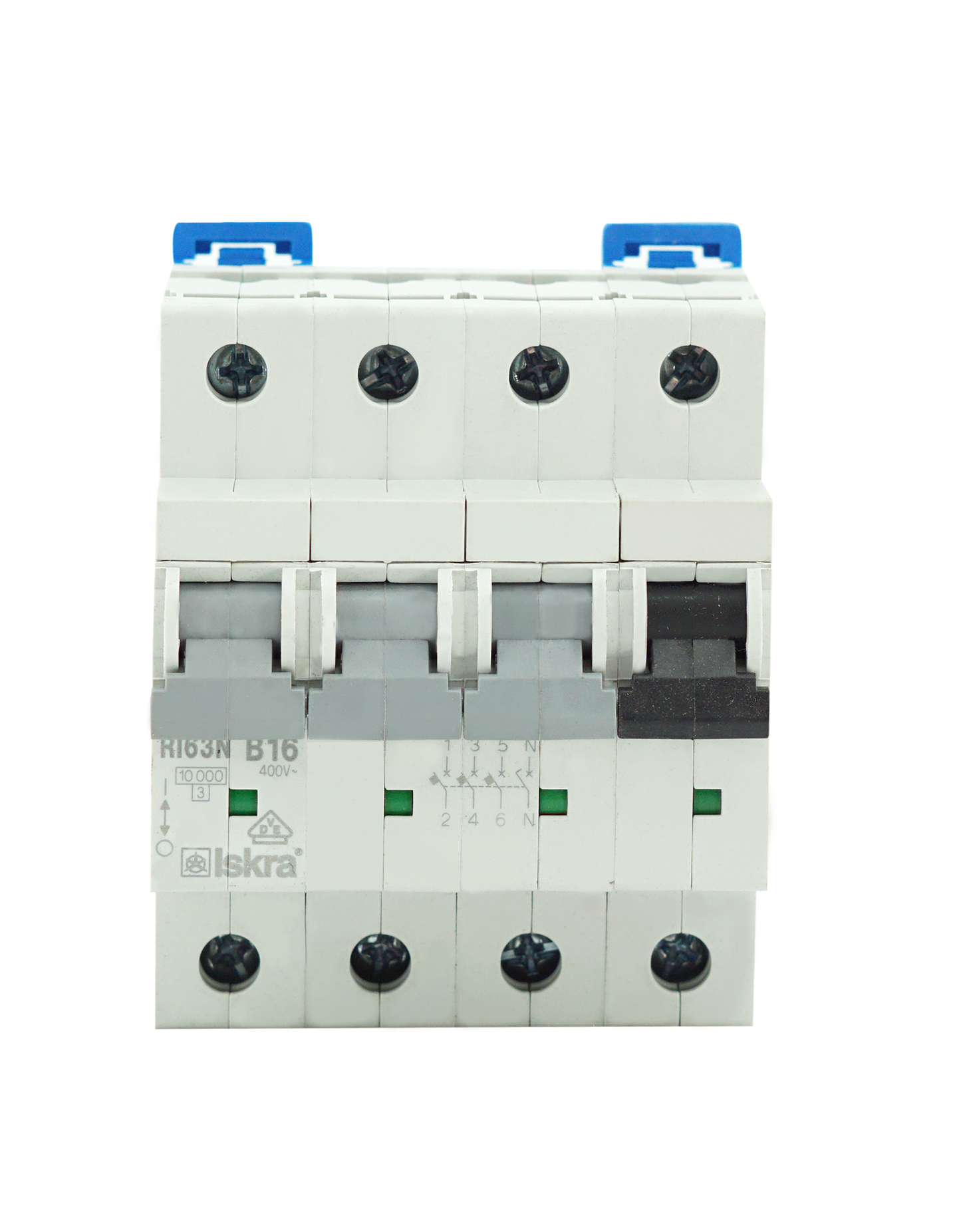 Iskra installatieautomaat 3F+N 16A B 10kA