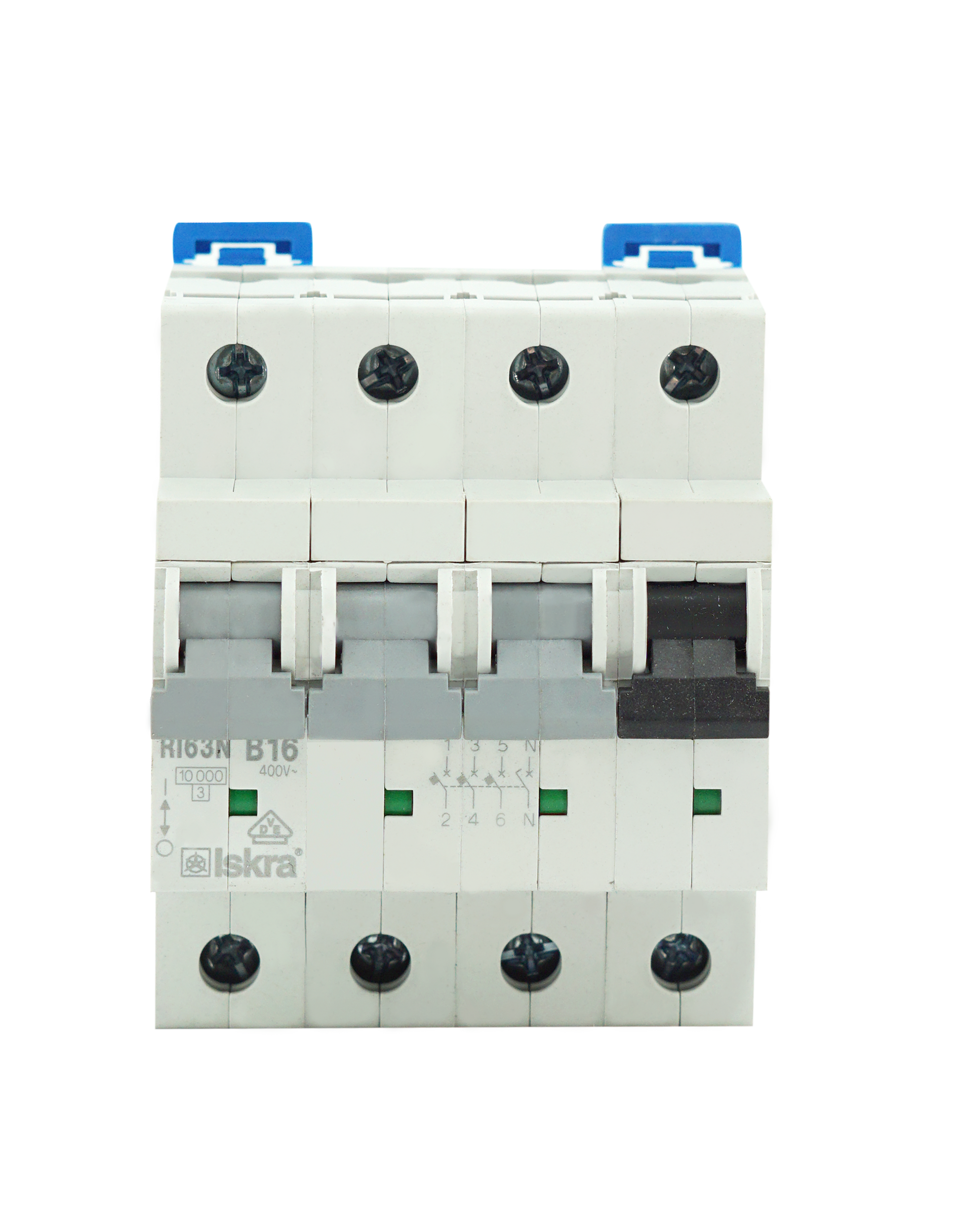 Iskra installatieautomaat 3F+N 16A B 10kA