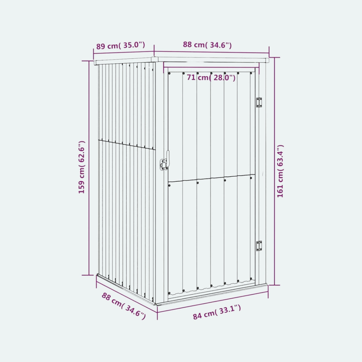 Buitenkast voor thuisbatterij
