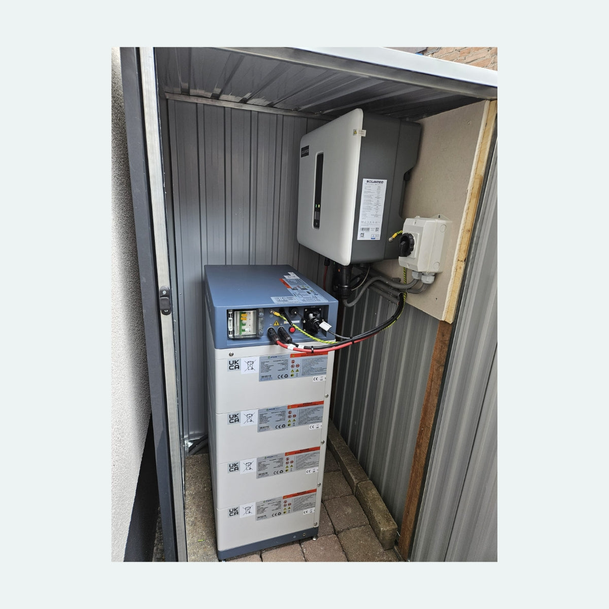 Buitenkast voor thuisbatterij